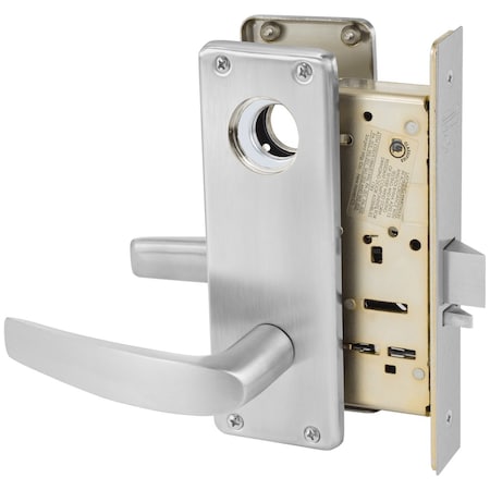 Sargent Grade 1 Classroom Mortise Lock, B - Lever, WT - Escutcheon, Field Reversible, Less Cylinder, ASA Str LC-8237 WTB 26D